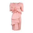 Festive Flower High Waist Dress