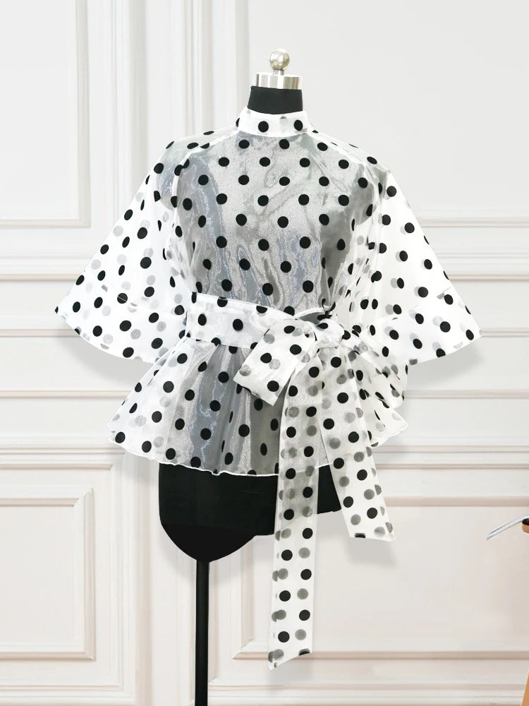 Polka Dot Summer Blouse