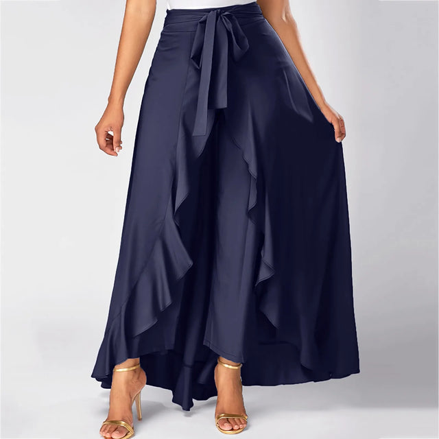 Double Layer Wide-Leg Culottes