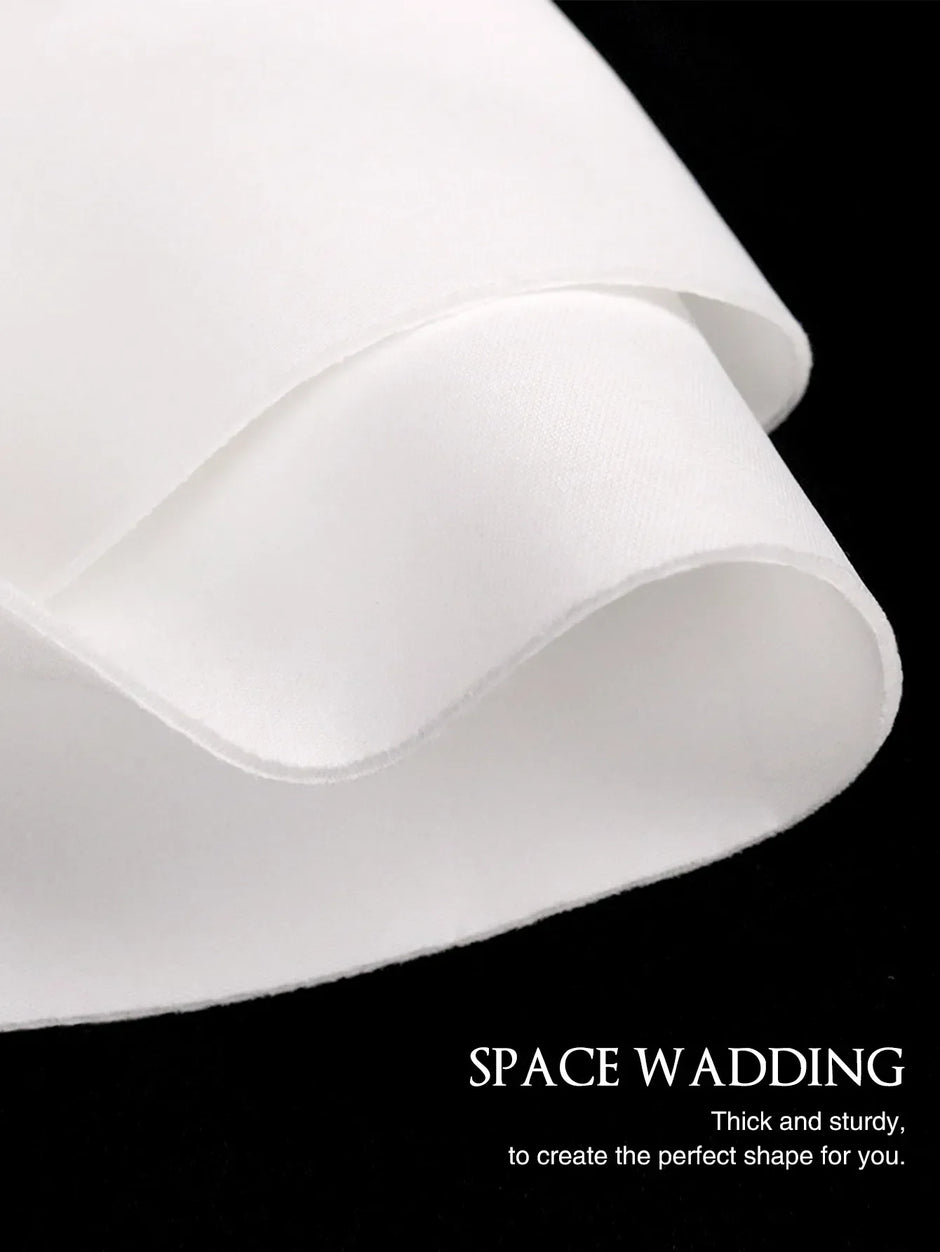 White Party Peplum V Neck Blouse (Top only)
