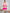 Pink Patchwork A-Line Dress