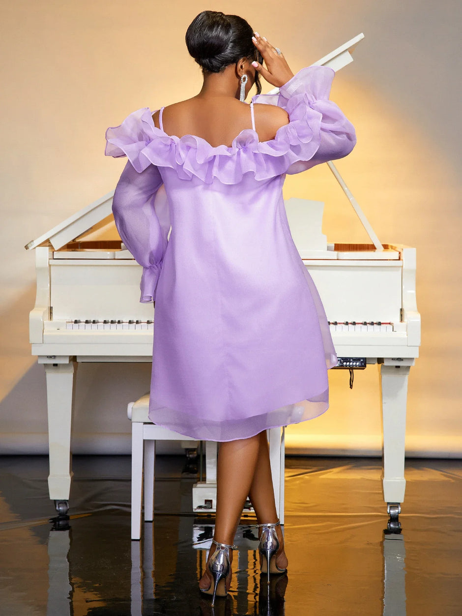 Elegant Classy Loose Off-the-Shoulder dress