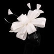 Feathered Mesh Immense Bow Fascinator