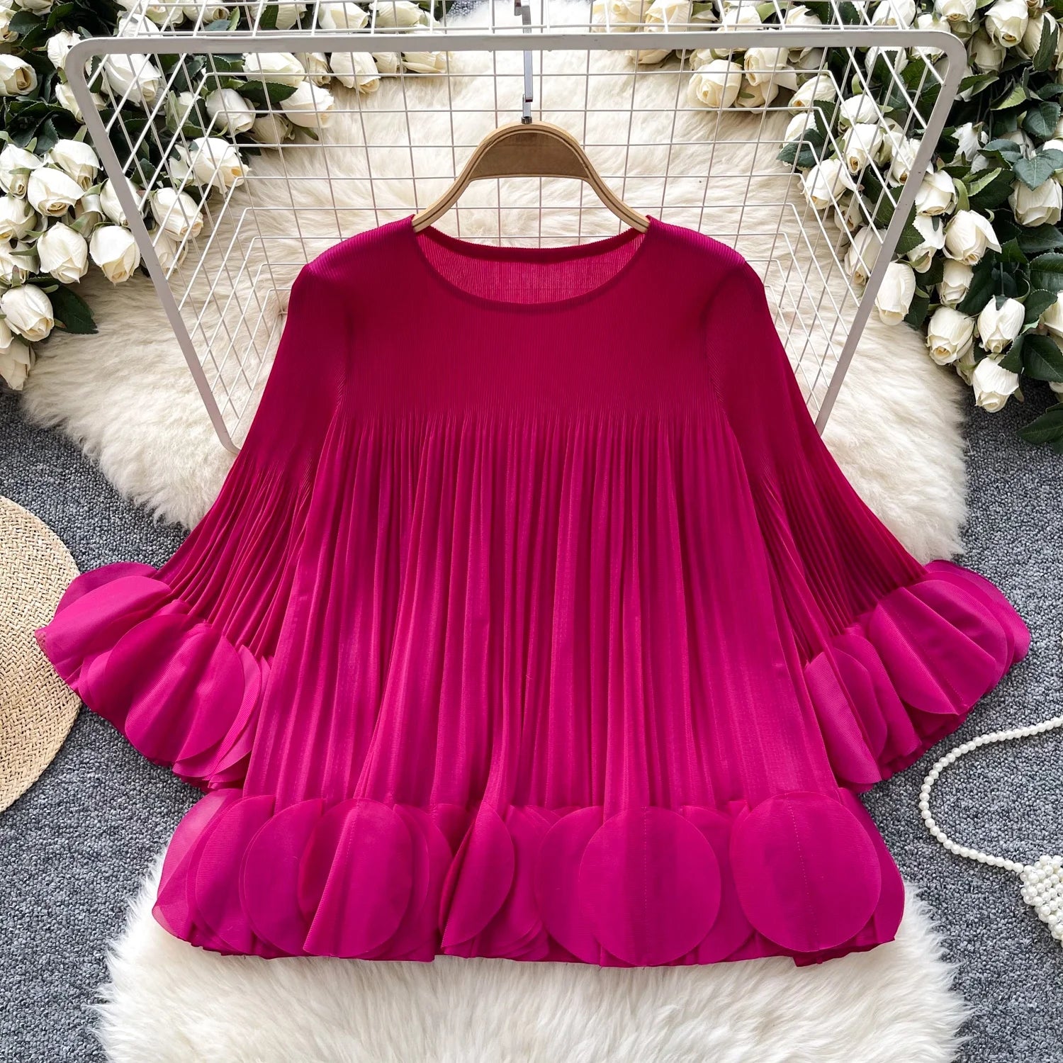 Bubble Sleeve Autumn Slim Fit Top