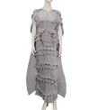 Pleated 3D Shawl Style Dress