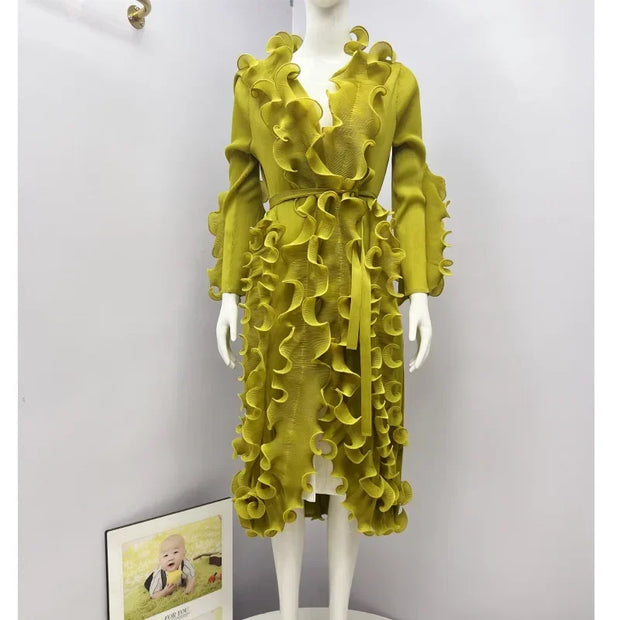 Festive 3D Mushroom Edge Dress