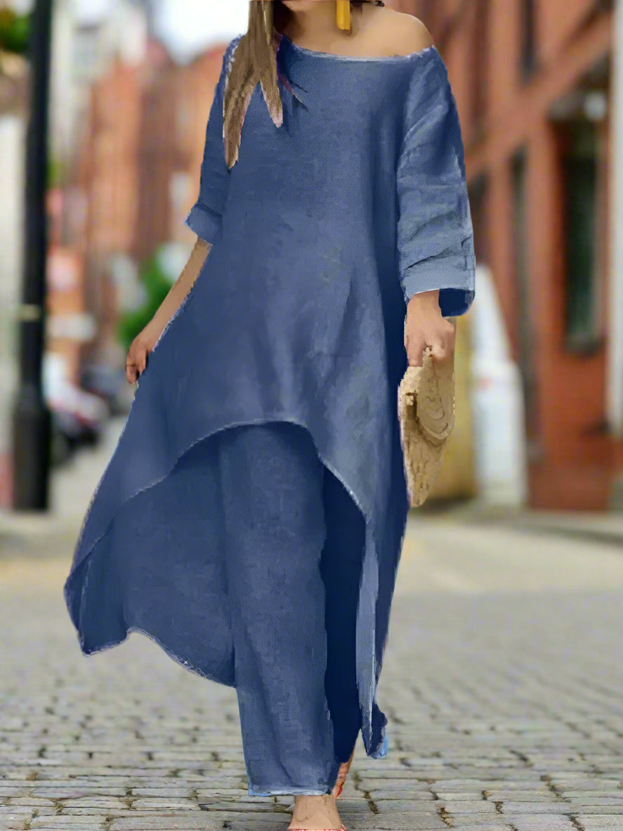 Cotton Linen City Street Fashion Set
