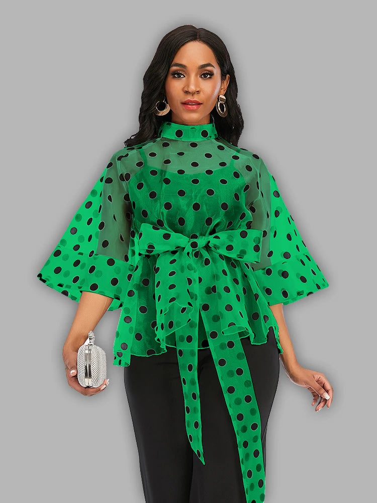 Polka Dot Summer Blouse