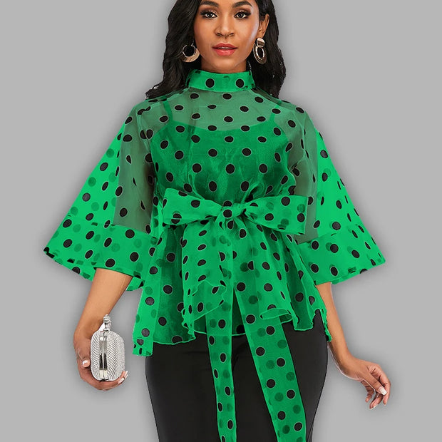 Polka Dot Summer Blouse