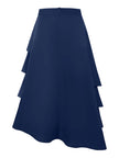 Ruffled Hem Maxi Skirt