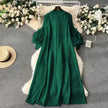 Chic Vintage Pleated Dress