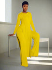 Solid Classic Women's Long Sleeve Set