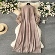 Chic Vintage Pleated Dress