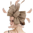 Feathered Mesh Immense Bow Fascinator