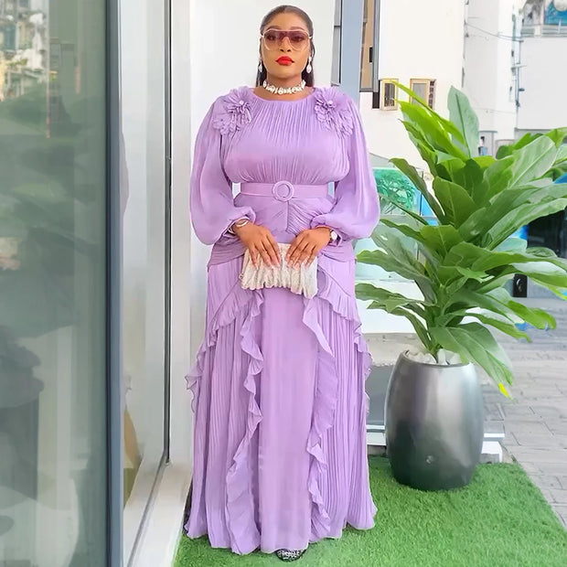 Luxury Pleated Party Dress