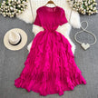 Ruffle Charm Mid Dress