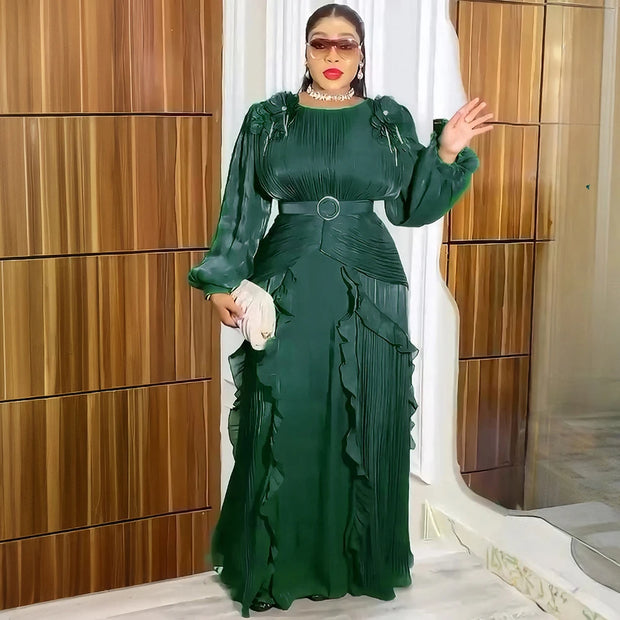 Luxury Pleated Party Dress