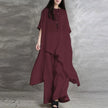 Casual Cotton Linen Pant Set
