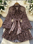 Transparent Chic Leopard Dress
