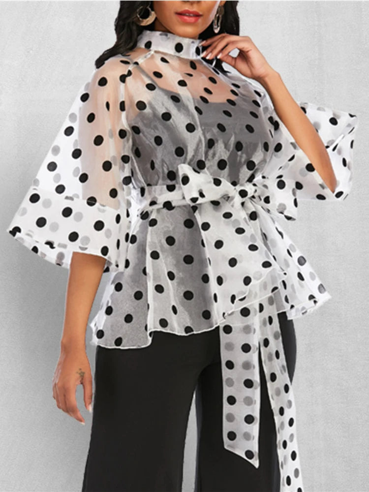 Polka Dot Summer Blouse