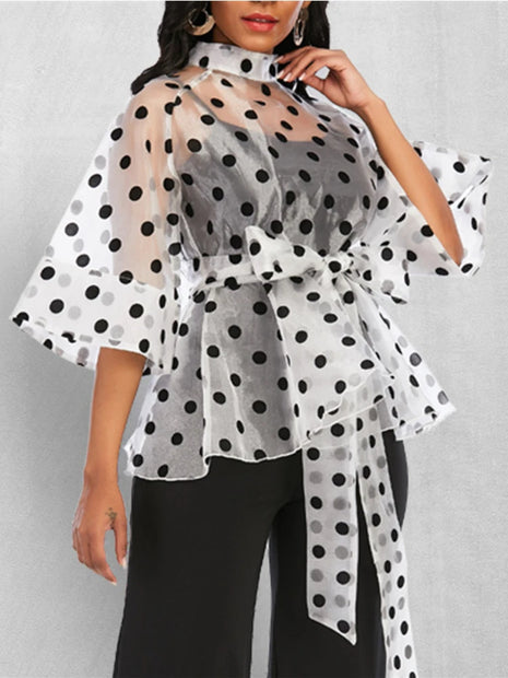 Polka Dot Summer Blouse