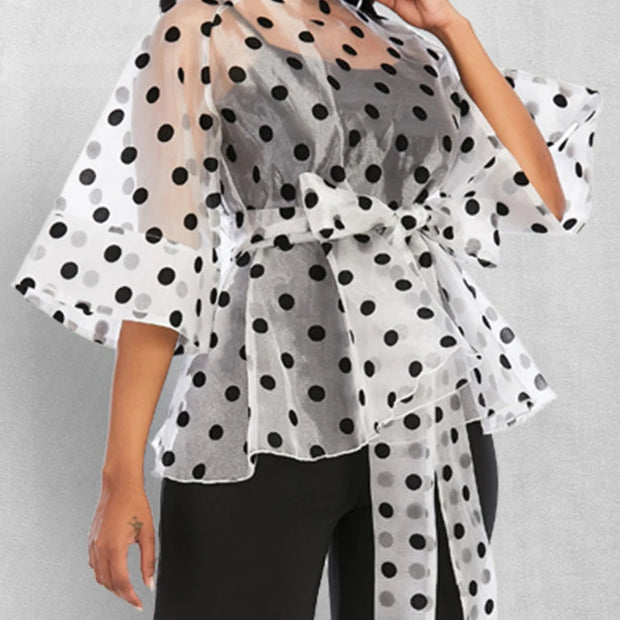 Polka Dot Summer Blouse
