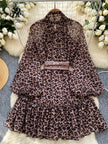 Transparent Chic Leopard Dress