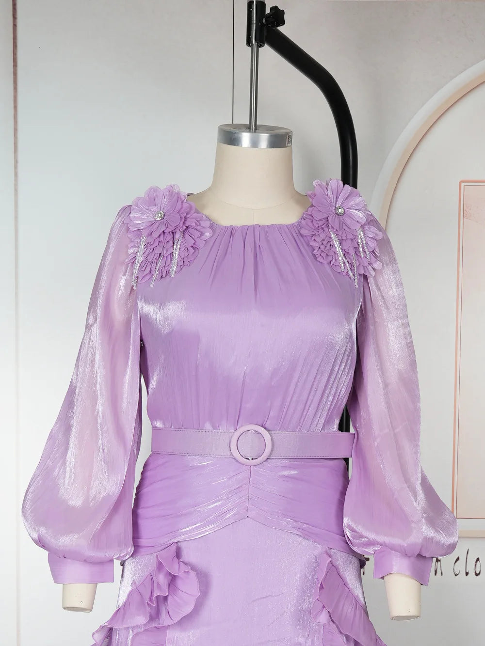 Luxury Pleated Party Dress
