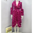 Festive 3D Mushroom Edge Dress
