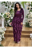 Elegant Flower Miyake Pleated Dress