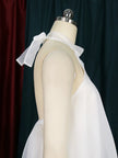 White Party Backless Chiffon Set