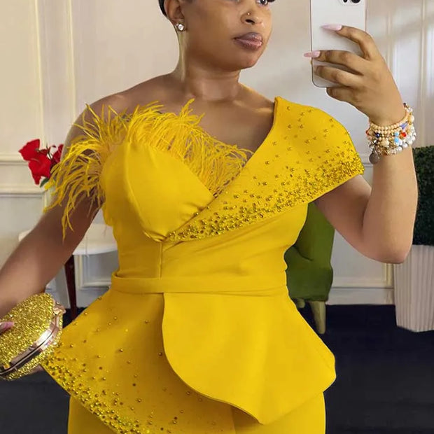 Rivet Collar One Piece Jumpsuit