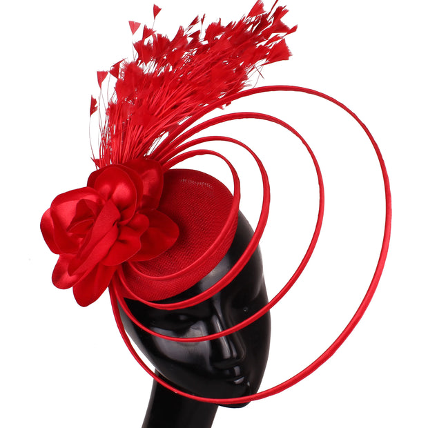 Elegant Feather-Cocktail Fascinator