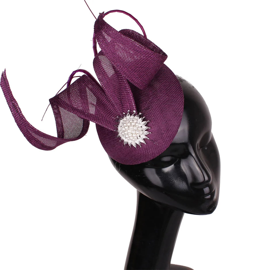 Elegant Mesh Ribbon Fascinator Hat