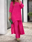 Cotton Linen City Street Fashion Set