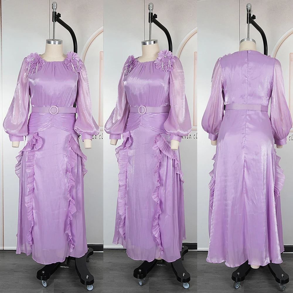 Luxury Pleated Party Dress