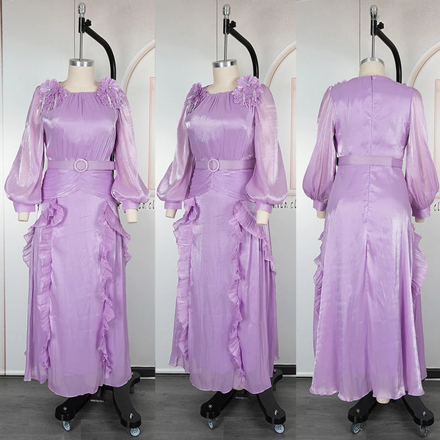 Luxury Pleated Party Dress