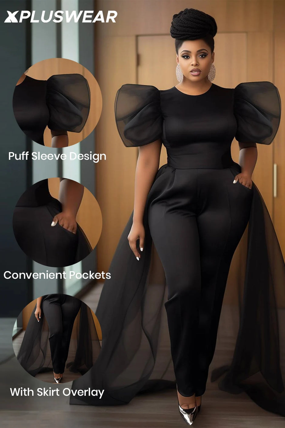 Formal Plus Black One-Piece
