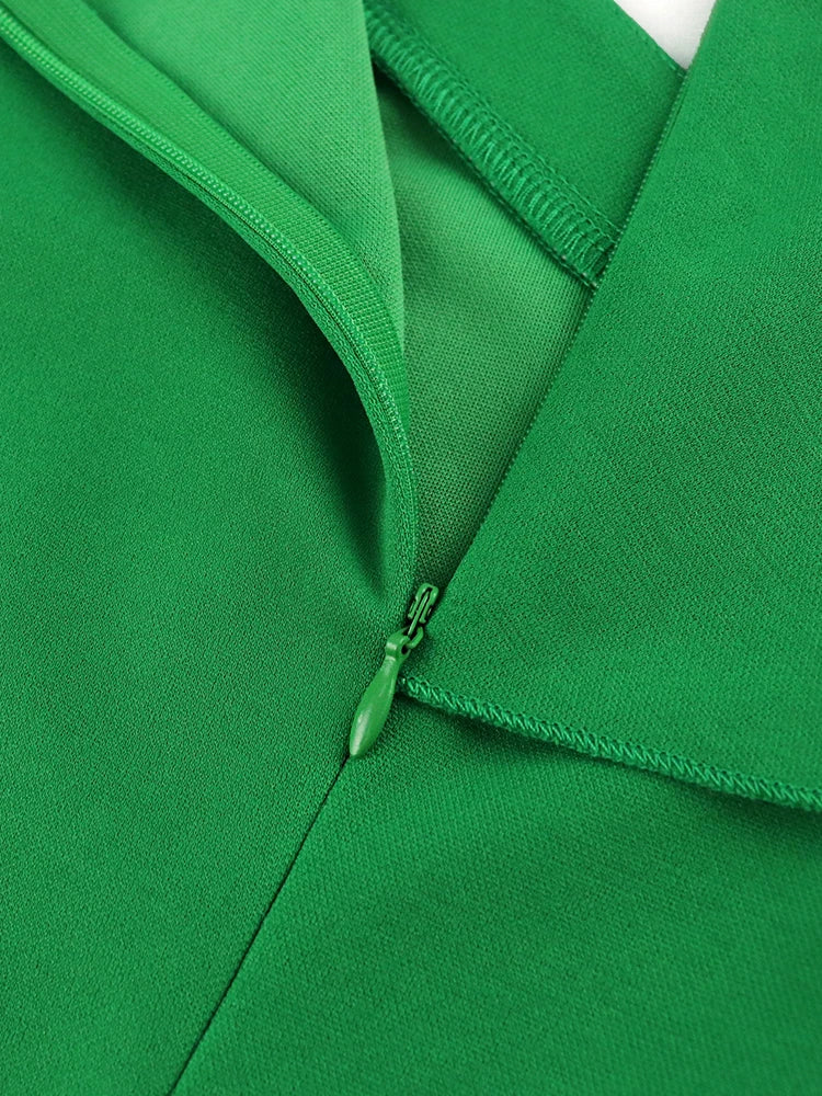 Elegant Summer Church Midi Pleated Dress