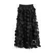 Vintage Polka Dot 3D Tulle Mesh Skirt