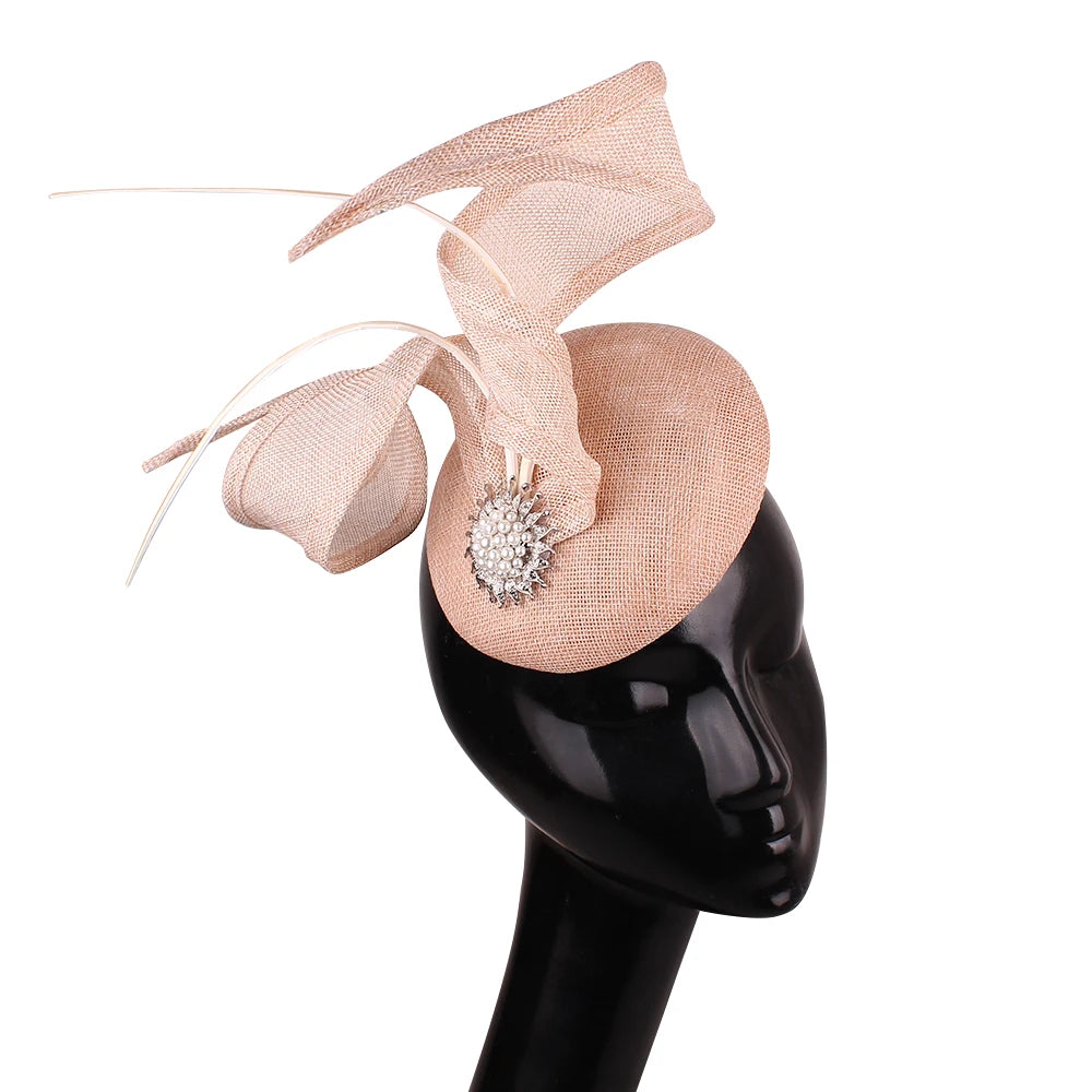 Elegant Mesh Ribbon Fascinator Hat