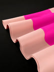 Pink Patchwork A-Line Dress
