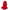 Red pleated dress on a hanger against a neutral background