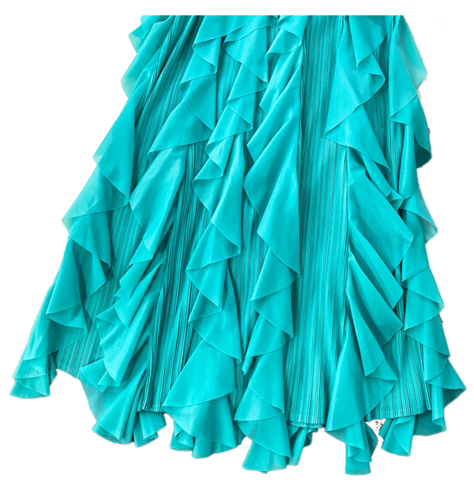 Ruffle Charm Mid Dress